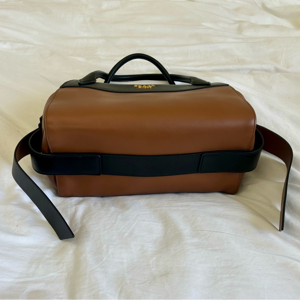 Prada Bowling Ribbon Bicolor Double-Handle Prada Tote Bag NWT - Picture 5 of 16